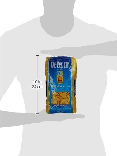 De Cecco - Mezzi Ditali Lisci N 158, Pasta Di Semola Di Grano Duro - 8 pezzi da 500 g [4 kg]