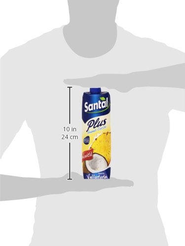 Santal - Succo Ananas Cocco, con una Goccia di Latte - 12 pezzi da 1 l [12 l]