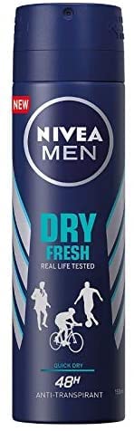 3 x Nivea men fresh active deo spray deodorante anti transpirtant 150 ml 48 h