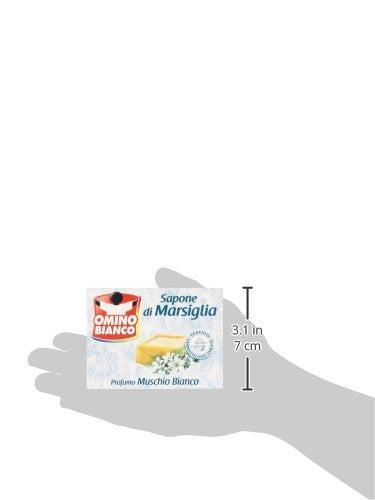 Omino Bianco - Sapone Di Marsiglia, Profumo Muschio Bianco - 250 G,profumi assortiti