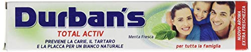 Durbans - Dentifricio, Fluoro e Menta - 75 ml, 12 pezzi, 12