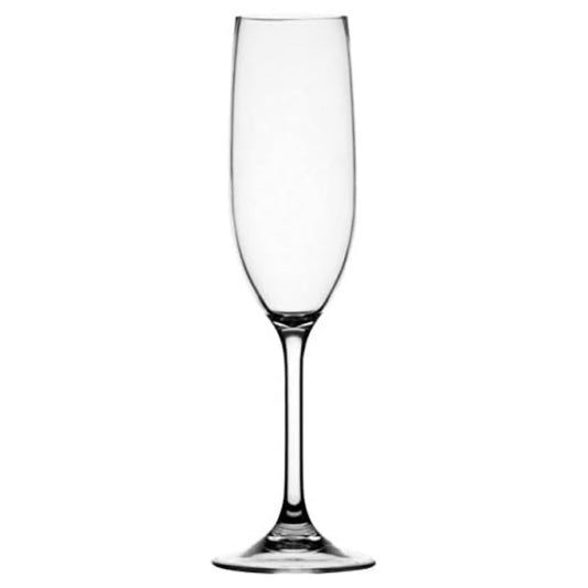 Marine Business 28105 Clear Set da 6 Flute, Completamente Trasparenti, Infrangibili in Tritan, con Base Antiscivolo