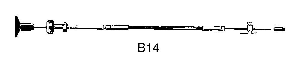 Cavo di controllo motore B14 completo 14' (4,27 m)
