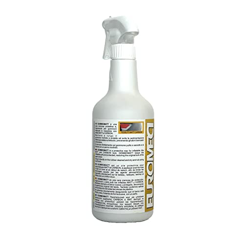 Euromeci Gommomatt, Cera per gommoni con Tessuto Matt e Carbon, 750 ml