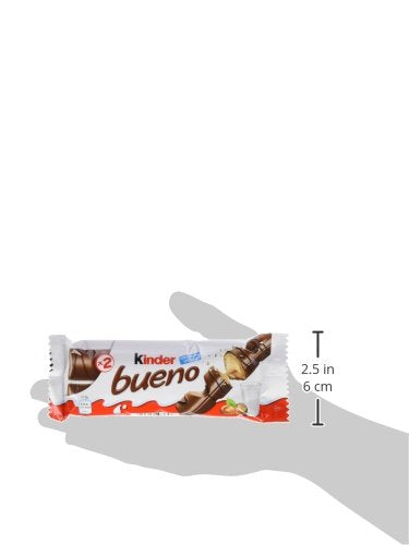 Kinder Bueno, snack al cioccolato, 3 pezzi da 43 gr