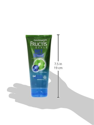 Garnier Fructis Wet Shine Gel Effetto Bagnato Fissaggio Forte, 200 ml
