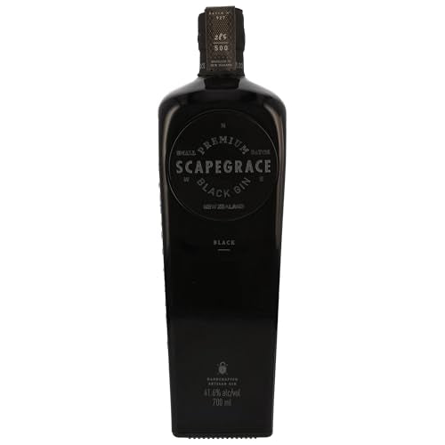 SCAPEGRACE Black 41.6% - Premium Gin - Serie limitata - Naturalmente nero, cambia colore con l'acqua tonica - 700 ml