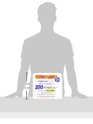 Comprami Asciugatutto, 200 Strappi, 3 Veli - 2 Rotoli