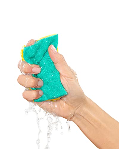 Vileda Glitzi Always Clean 2 Spugne Abrasive, Giallo/Verde