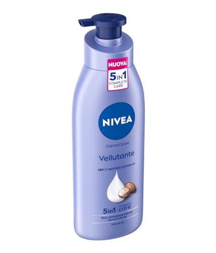 Nivea Crema Corpo Vellutante con Burro di Karité Siero Idratazione Intensa per Pelle secca e 500ml