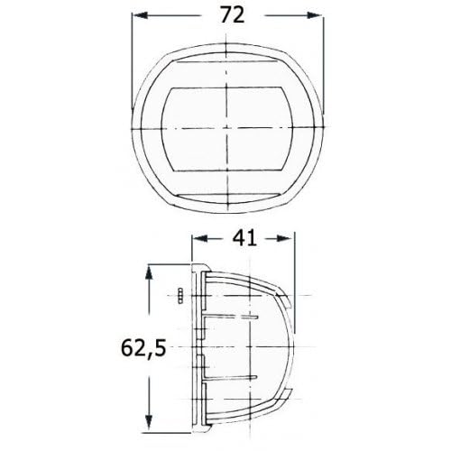 OSCULATI Fanale Compact 12 Inox Verde