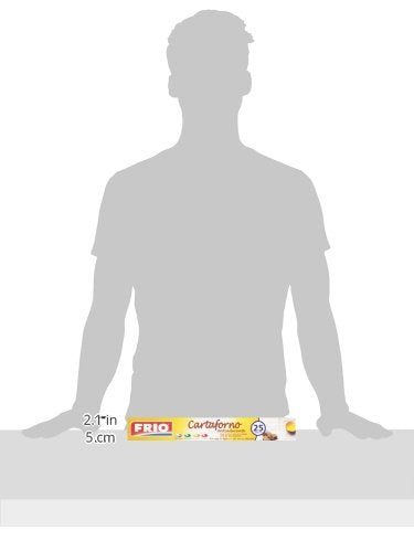 Frio - Cartaforno, Antiaderente, Per Tutti Tipi Di Forno, Anche Microonde - 12 confezioni da 25 Metri [300 Metri]