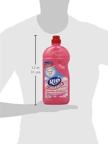 Rio - Casamia, Detergente con Sapone e Alcool per Pavimenti e Tutte le Superfici , 1.25 l - [confezione da 9]