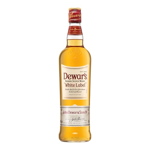 Dewars White Label Blended Scotch Whisky, 40% ABV, 70cl / 700ml, Rifinito in Botti di Rovere Selezionate