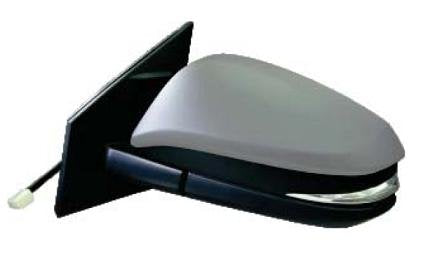CG94 RETROVISORE ELETT. Term. Rib. C/Fan. Sinistra [Lato Guida] per Auto: RAV 4 - Calotta da VERNICIARE - Sistema BLIS - 10 Pin