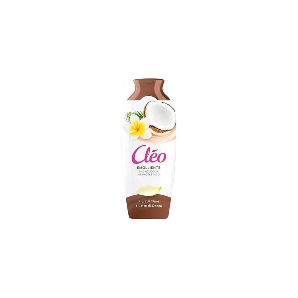 Cléo - Bagnoschiuma Vellutante Fiori di Vaniglia e Burro di Karitè, Bagno Schiuma Profumato Emolliente Detergente Delicato per Pelle Morbida senza Ungere, Bagnodoccia Dermatologicamente Testato 750 ml