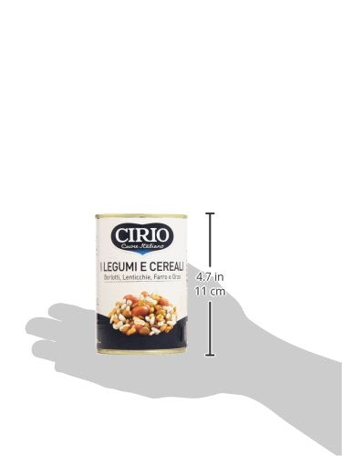 Cirio - Legumi e Cereali, Borlotti, Lenticchie, Farro e Orzo - 4 pezzi da 410 g [1640 g]