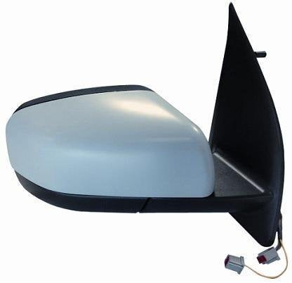 RETROVISORE ELETT. Term. con Mem. E Luce di CORTESIA Sinistra [Lato Guida] per Auto: Freelander 2 - Calotta da VERNICIARE - C/SONDA 12PIN