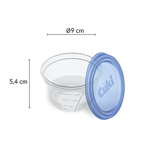 Cuki Contenitori Ermetici per Sughi, Trasparente, 5 Unità (1 confezione)