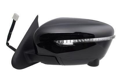 CG94 RETROVISORE ELETT. Termico Rib. C/Fan. E Camera Sinistra [Lato Guida] per Auto: Juke - Calotta da VERNICIARE - 15+2 Pin