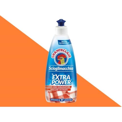 Chanteclair Scioglimacchia - Extra Power Liquido, Smacchiatore Contro Macchie Ostinate, con Vero Sgrassatore, Efficace al Primo Lavaggio - 375 ml