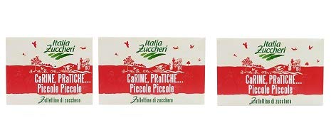 Zucchero in piccole zollette- Italia Zuccheri - tre pacchi da Kg 1 cadauno