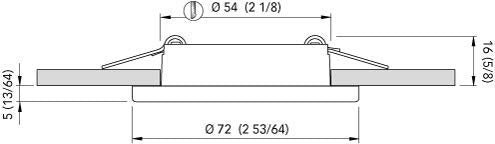QUICK LUZ TED C IP LED NAT 2W 1030V INOX 1P