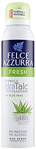 6 Pezzi Felce Azzurra Deodorante Spray Fresch Con Aloe Vera No Alcool 48h 150ml
