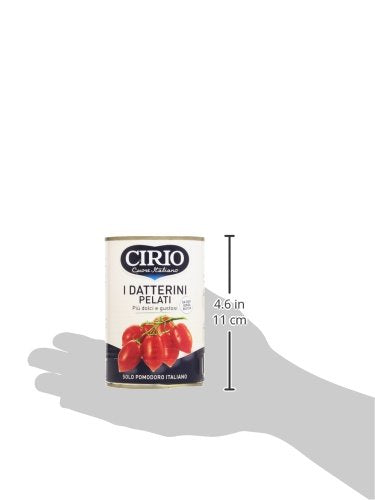 Cirio - Datterini, pelati, più dolci e gustosi - 12 pezzi da 400 g [4800 g]