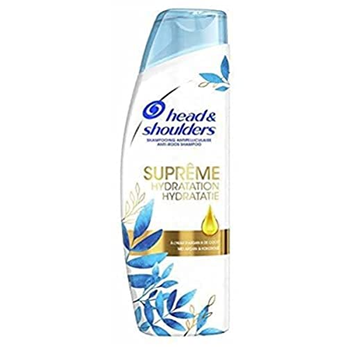Head & Shoulders, Supreme Shampoo antiforfora all'olio di argan e di cocco, pulisce e idrata i capelli e il cuoio capelluto, 250 ml
