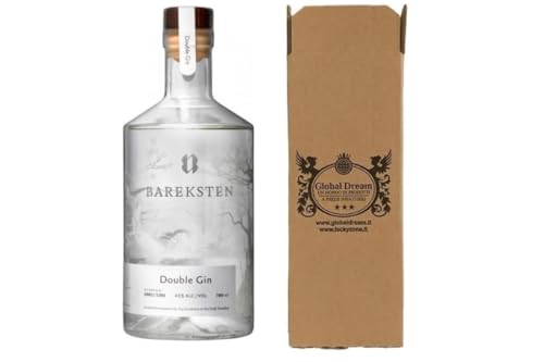 Bareksten Double Gin Artigianale, 43% Vol, Small Batch, Bottiglia Numerata, 700 ml
