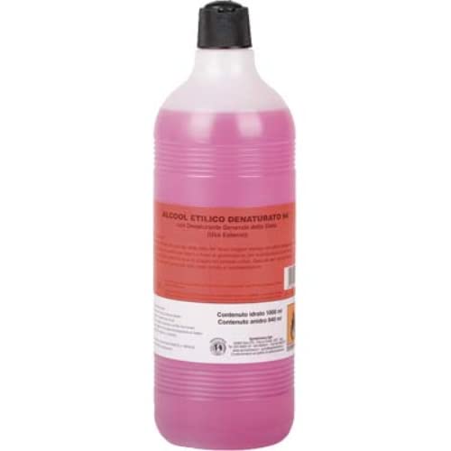 Alcool etilico denaturato 94° liquido adatto per gommalacca inchiostri 1 lt