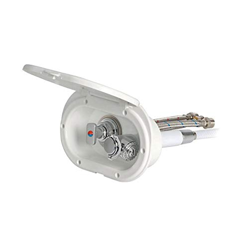 OSCULATI Box Doccia Bianco Tubo PVC 4 m Uscita Posteriore