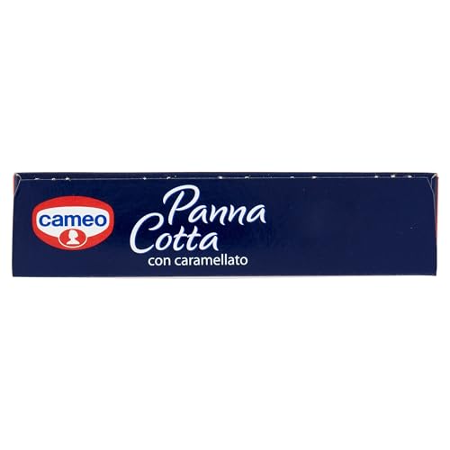 Cameo Preparato per Panna Cotta con Caramellato, Dessert Facile da Preparare, Contiene lo Stampo per la Cottura 1 Busta di Preparato e 1 Busta di Caramellato, Astuccio da 6 Porzioni, 97 g