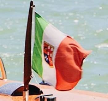 CG94 Bandiera Italia Marina Mercantile 20 x 30 cm Gommone- Barca-Tempo Libero
