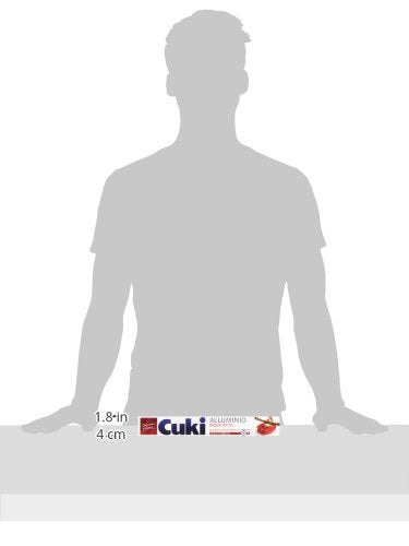 Cuki - Alluminio, Doppia Forza, Conserva La Freschezza, Spessore Maggiorato - 8 Metri - [confezione da 8]