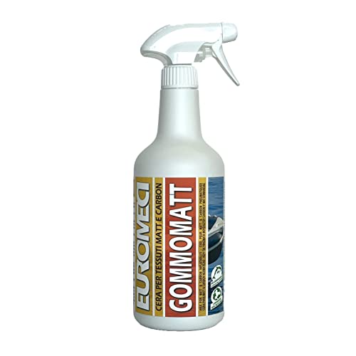 Euromeci Gommomatt, Cera per gommoni con Tessuto Matt e Carbon, 750 ml