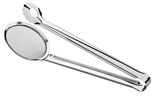 Tescoma 428444 Pinza per Fritti, Acciaio Inossidabile, Grigio, 34 x 10 x 9 cm