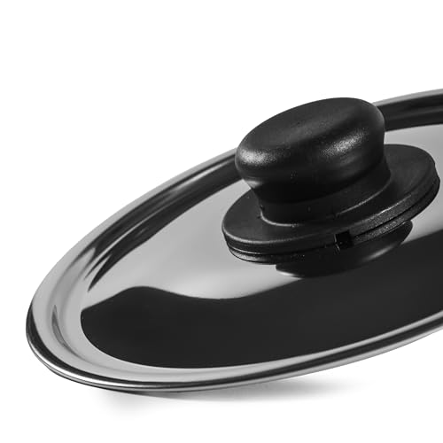 Zanetti - CoperchioUniversale in Vetro con Bordo e Pomello Silicone per pentole e padelle