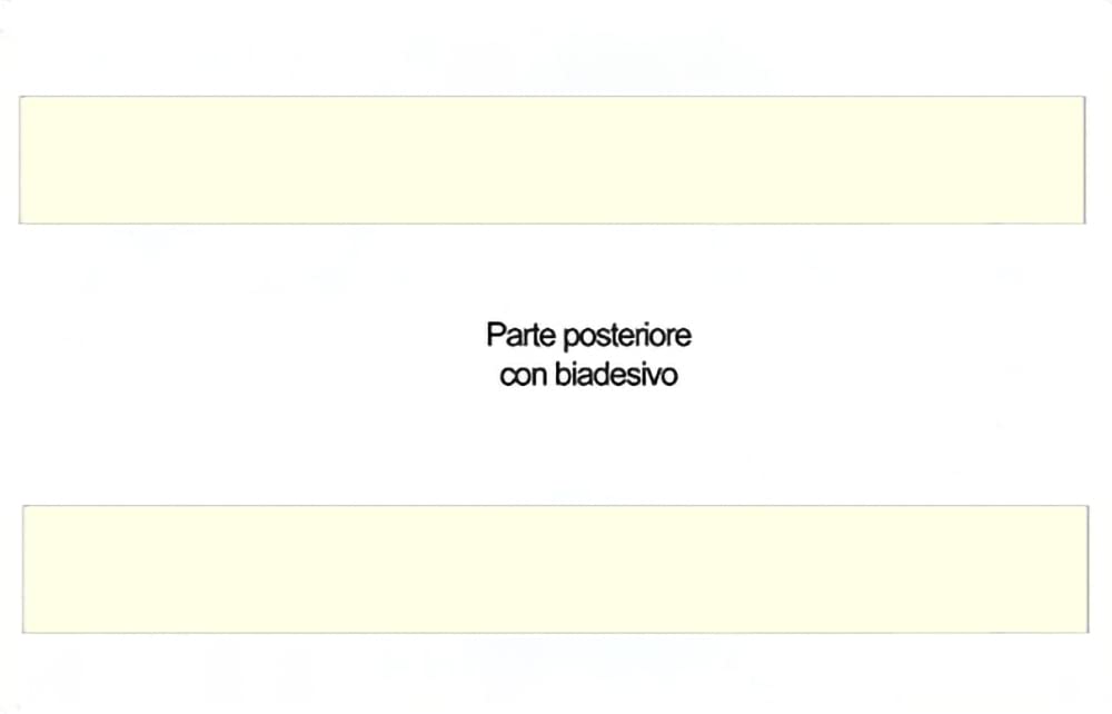 Cartello "CHIUSO PER FERIE DAL… AL..." Plastificato con 2 Strisce Adesive Per Visibilità a Distanza. Bianco con Scritta in Rosso 30 x 20 Cm.