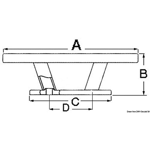 OSCULATI Bitta Inox Nordik 265 mm