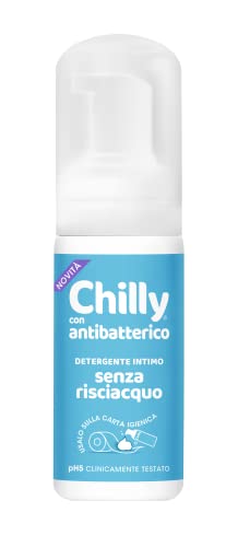 Chilly Senza Risciacquo, Detergente Intimo Senza Risciacquo Fresco, Da Usare Fuori Casa sulla Carta Igienica
