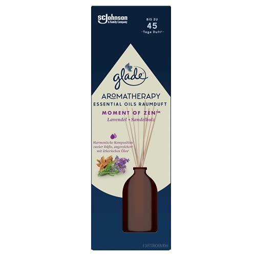 Glade Aromatherapy Essential Oils - Profumo per ambienti, Momento of Zen, lavanda + sandalo, profumo per ambienti con oli essenziali, 80 ml