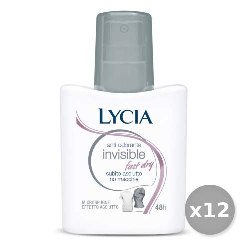 Set 12 LYCIA Deodorante VAPO INVISIBLE 75 Ml. Cura del corpo