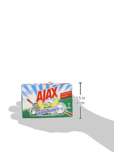Ajax – Spugnette abrasive jabonosos (7 pezzi) – [Confezione da 12]