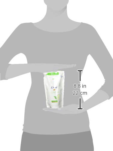 Dove Detergente Cremoso Cetriolo & Tè Verde Ricarica 10 x 500 ml (Confezione da 10)