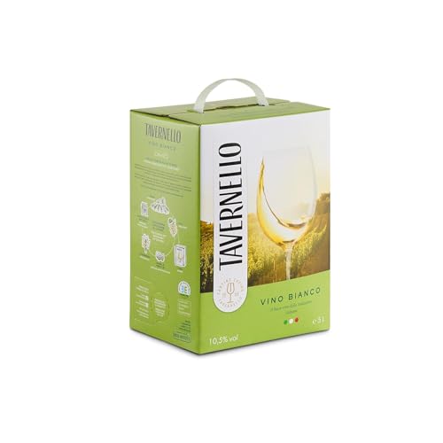 Tavernello Classico Vino Bianco d'Italia, Vino Secco con Profumi Fruttati