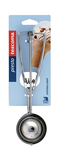Tescoma Presto Porzionatore Meccanico per Gelato, Acciaio Inossidabile