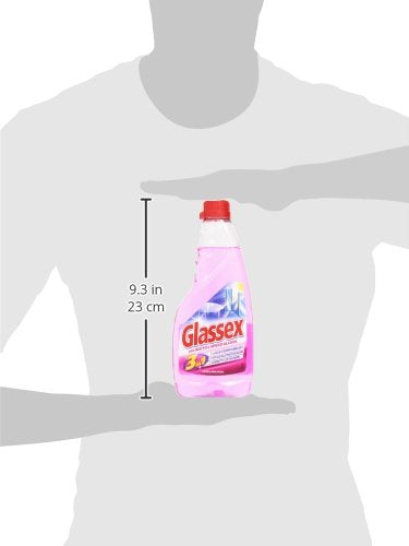 Glassex Ricarica Detergente per vetri con Aceto - 6 pezzi da 500 ml [3 l]