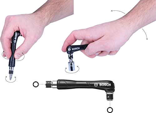 Bosch Professional Set Punte e Bit per Legno, Pietra e Metallo, Accessori per Utensili di Foratura e Avvitamento